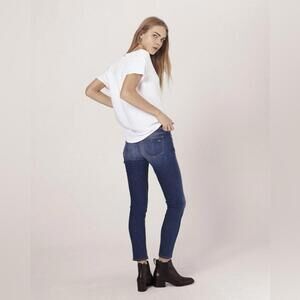 NEW rag & Bone Capri frayed Stretch Premium denim jeans